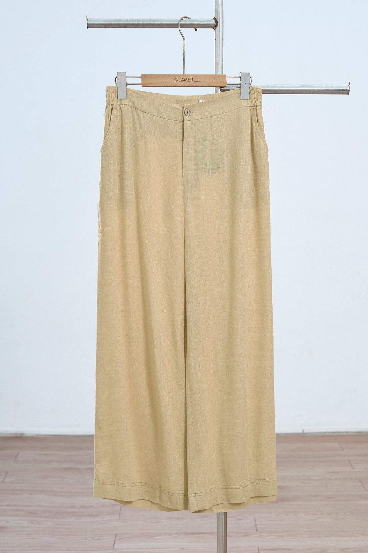 Quần ống rộng trần chỉ  - B64W25Q001