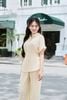 Quần ống rộng cạp chun vải kim tuyến - P64W25Q001