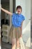 Áo sơ mi croptop vai chờm túi ốp - H61H24H001