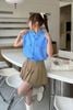 Áo sơ mi croptop vai chờm túi ốp - H61H24H001