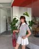 Áo sơ mi cổ phối 2 tầng bèo - H61H25H015