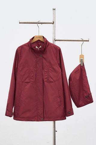 Áo khoác gió dáng rộng túi ốp ngực - H65I24T003