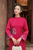 Áo dài liền đầm thêu - L61A24Q037