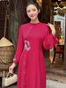 Áo dài liền đầm thêu - L61A24Q037