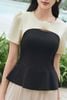 áo peplum phối cầu ngực - L61B24H017