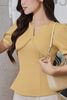 Áo cổ V kẹp ren ngực - L61B24Q012