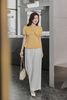 Áo cổ V kẹp ren ngực - L61B24Q012