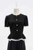 Áo peplum phối cổ bèo - L61B24Q022
