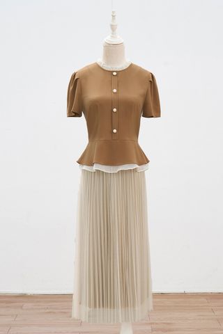 Áo peplum phối cổ bèo - L61B24Q022