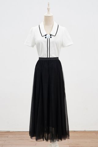 Áo sơ mi đắp ren - L61B25H001