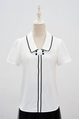 Áo sơ mi đắp ren - L61B25H001