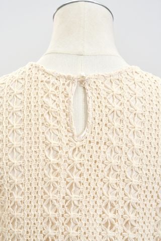 Áo ren lưới croptop cổ tròn - L61B25H024
