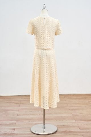 Chân váy ren lưới dáng xòe - L62L25Q009