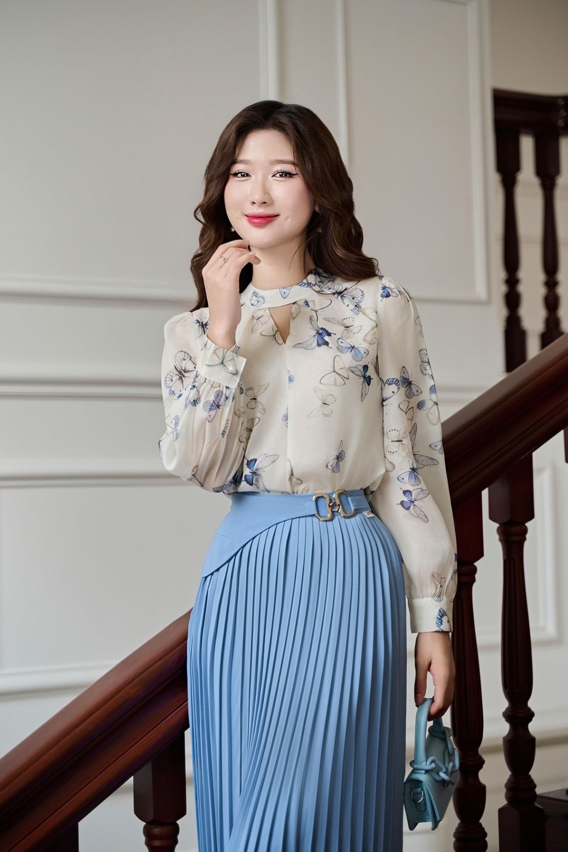 Áo cổ tàu in hình dài tay GBQ007 - L61B25Q009