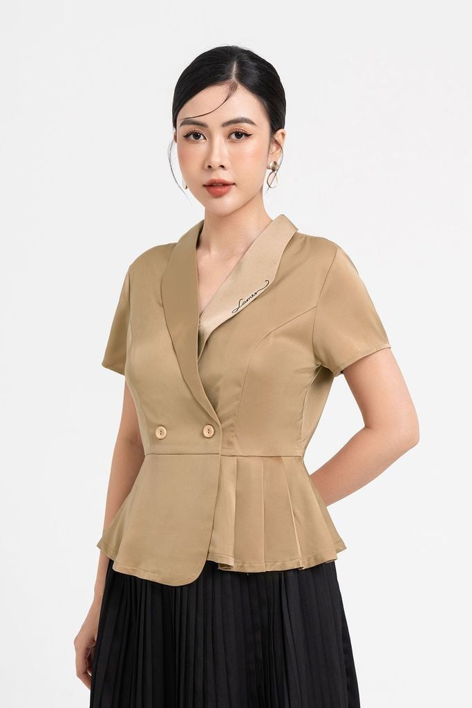 Aó Ly Xếp Eo - L61H22H013