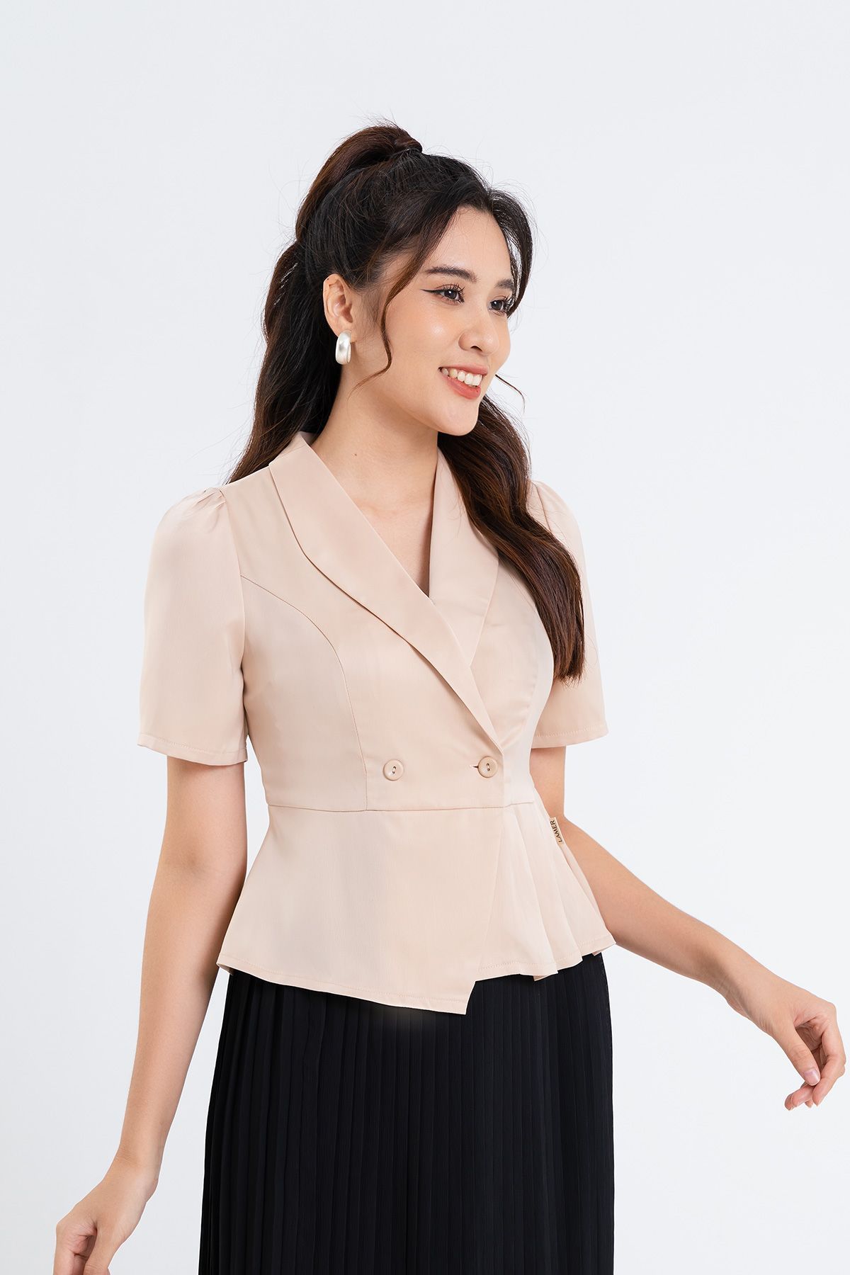 Áo Xếp Ly Eo - L61H22H073
