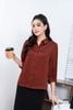 áo sơ mi cổ đức tay dập ly - L61H22Q042