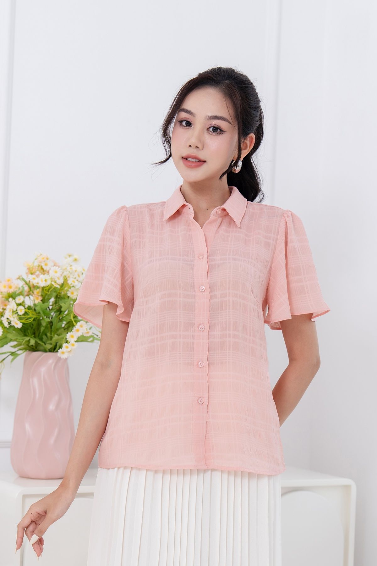 áo sơ mi cổ đức - L61H24H001
