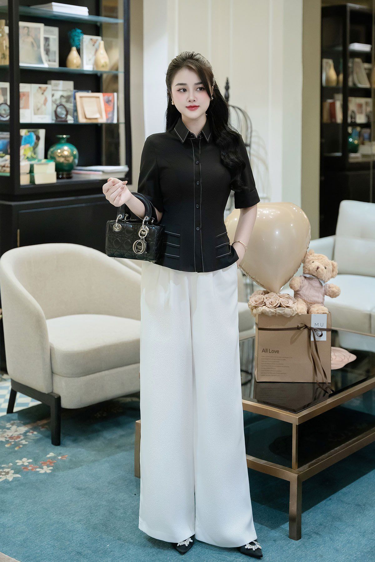 Áo sơ mi cổ đức - L61H24H070