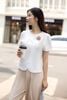 áo cổ tròn hoa ngực - L61H24Q010