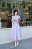 Áo croptop; hoa tay áo - L61R25Q021