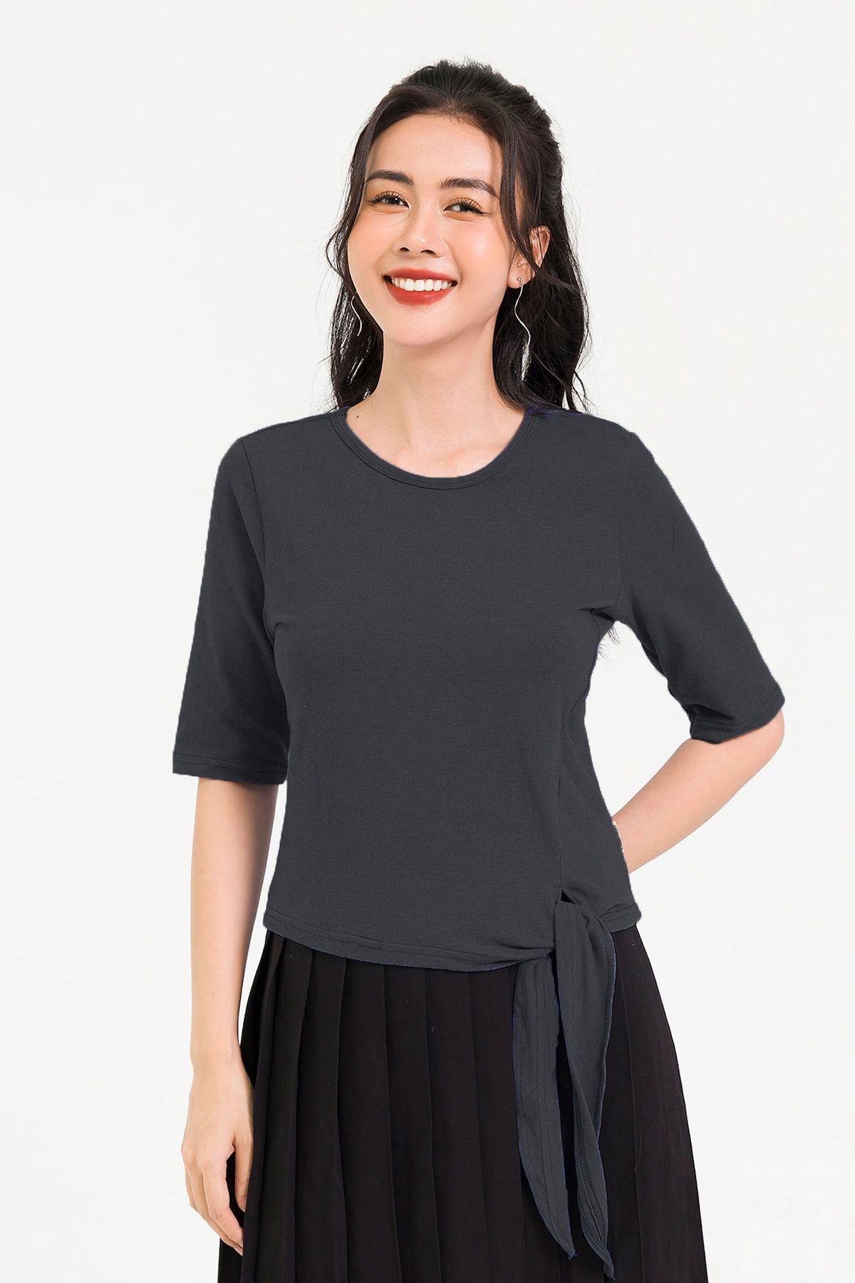 Áo cotton buộc vạt - L61S20Q031