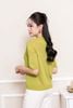 áo len ngắn tay dệt lỗ cổ bẻ - L61W23Q004