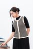 áo len sát nách dệt kẻ - L61W23Q006