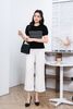 áo len tay bồng cổ tròn kẻ - L61W23Q012