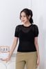 áo len ngắn tay dệt họa tiết - L61W23Q039