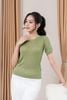 áo len ngắn tay dệt họa tiết - L61W23Q039