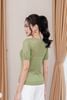 áo len ngắn tay dệt họa tiết - L61W23Q039