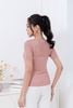 áo len ngắn tay dệt họa tiết - L61W23Q039