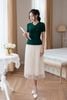 áo len ngắn tay vặn ngực - L61W23T008