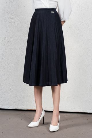 Chân váy dập ly kim tuyến - L62L23Q004