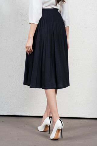 Chân váy dập ly kim tuyến - L62L23Q004