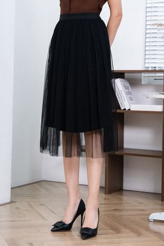 Chân váy phủ lưới - L62L23T001
