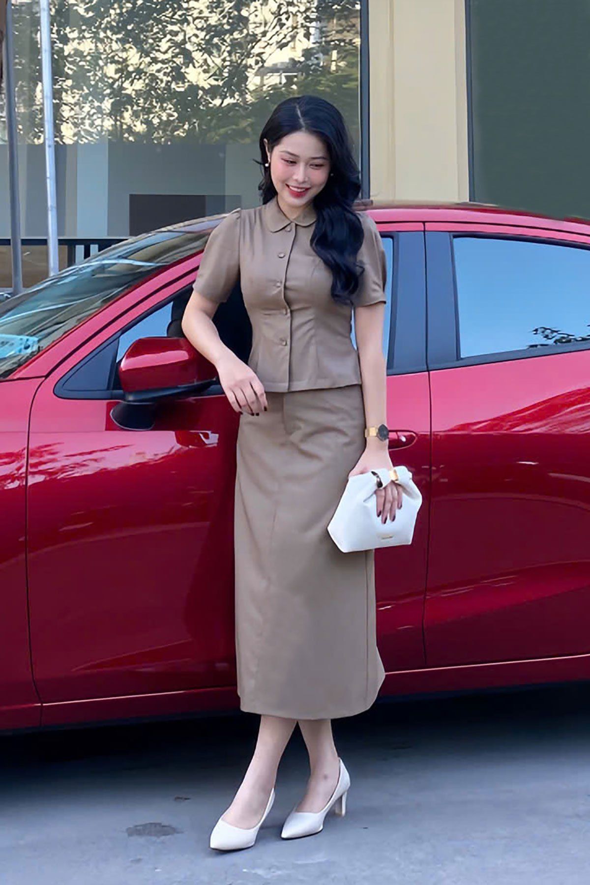 Chân váy dáng A - L62R24Q021