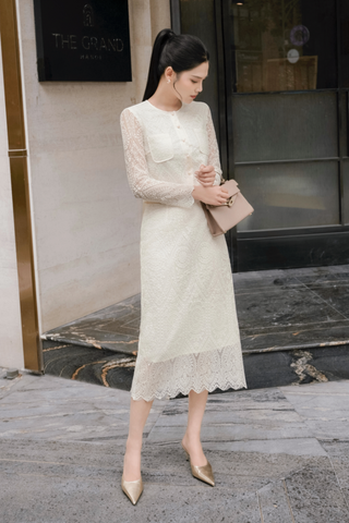 Chân váy ren dáng suông  - L62T25Q003