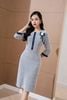 Đầm phối nẹp - L63F22T043