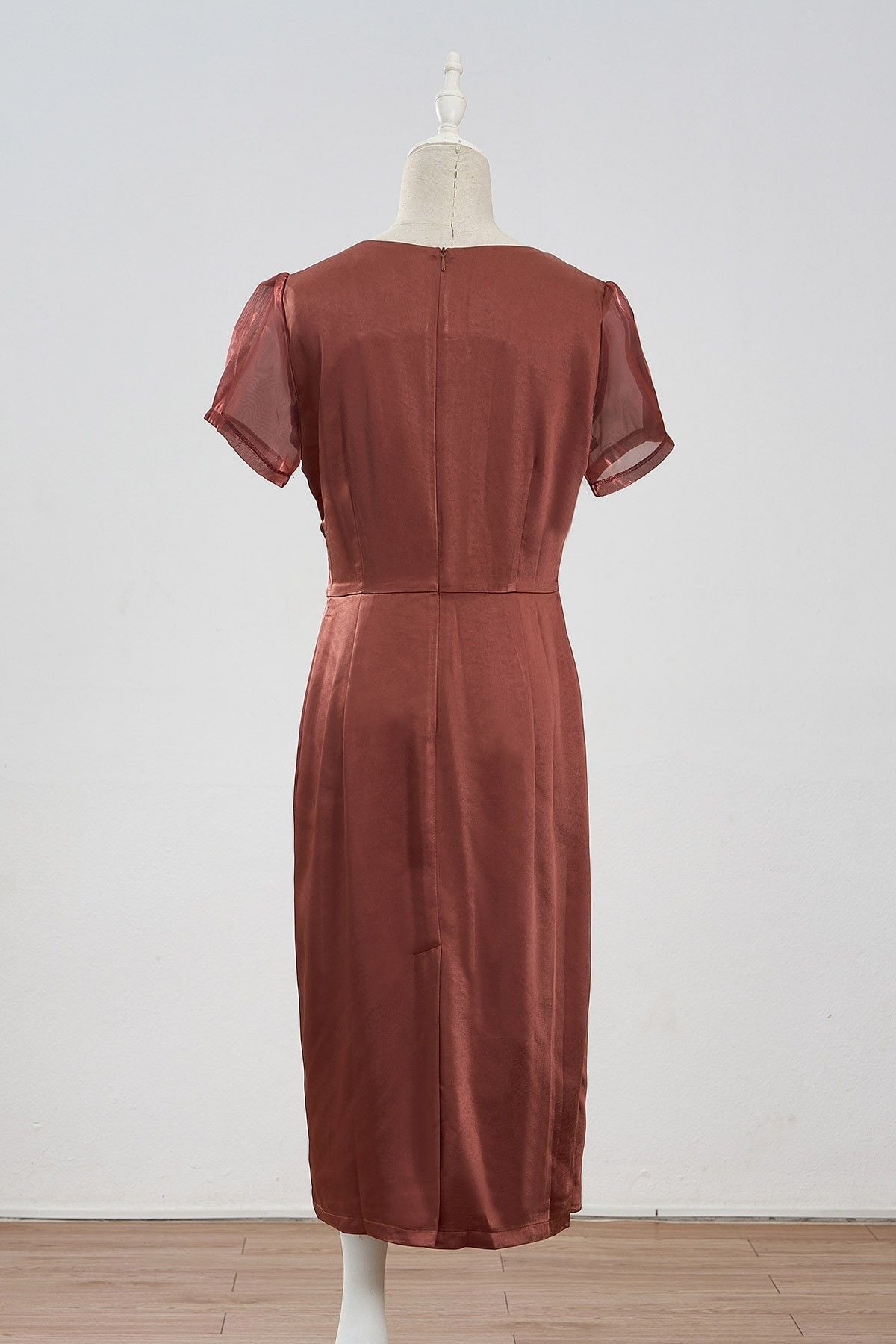 Đầm xếp bèo 1 bên - L63F24Q036