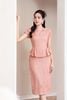 Đầm sen peplum cổ đính trai - L63F24Q051