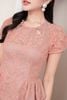 Đầm sen peplum cổ đính trai - L63F24Q051