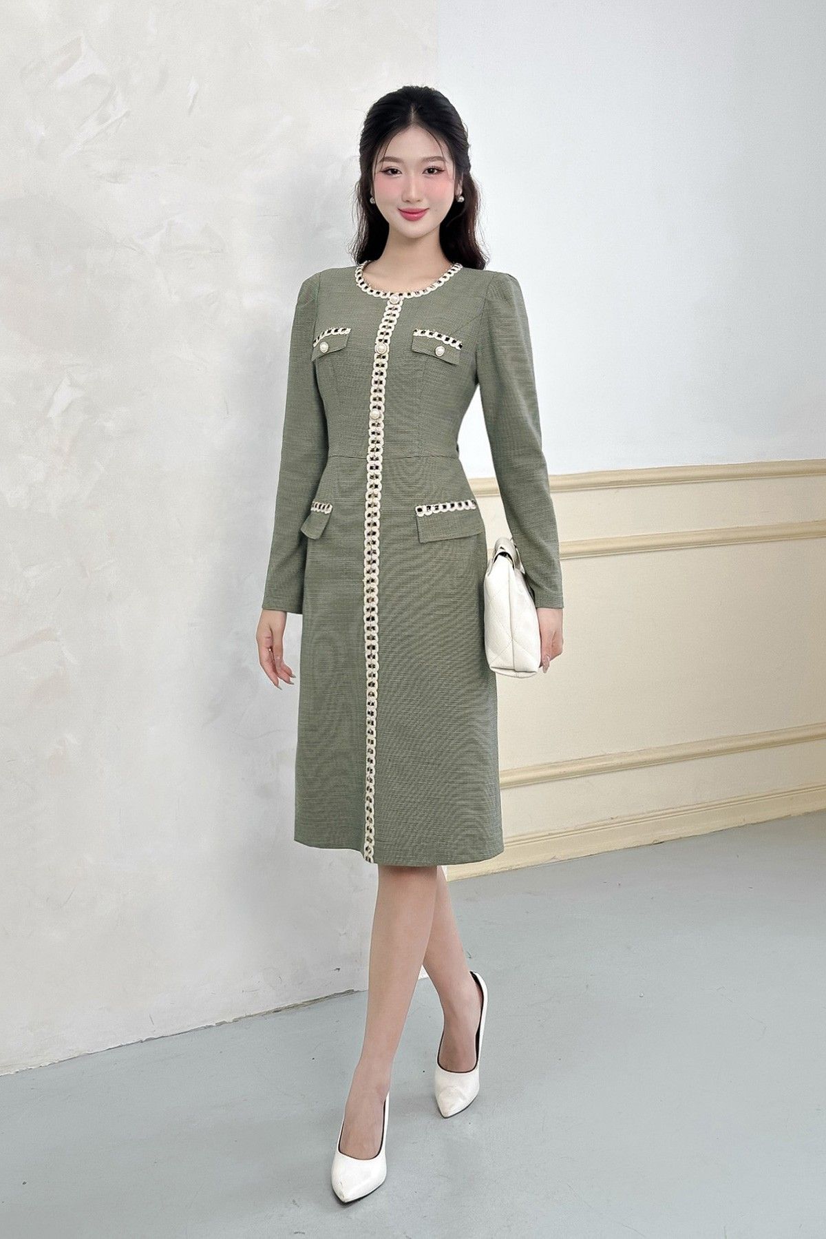 Đầm ôm dài tay - L63F24T002