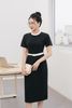 Đầm cổ tàu phối - L63I24H043