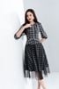 Đầm kẻ peplum - L63L22T042