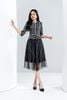 Đầm kẻ peplum - L63L22T042