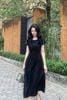 Đầm xòe nơ phủ vai - L63L23H007