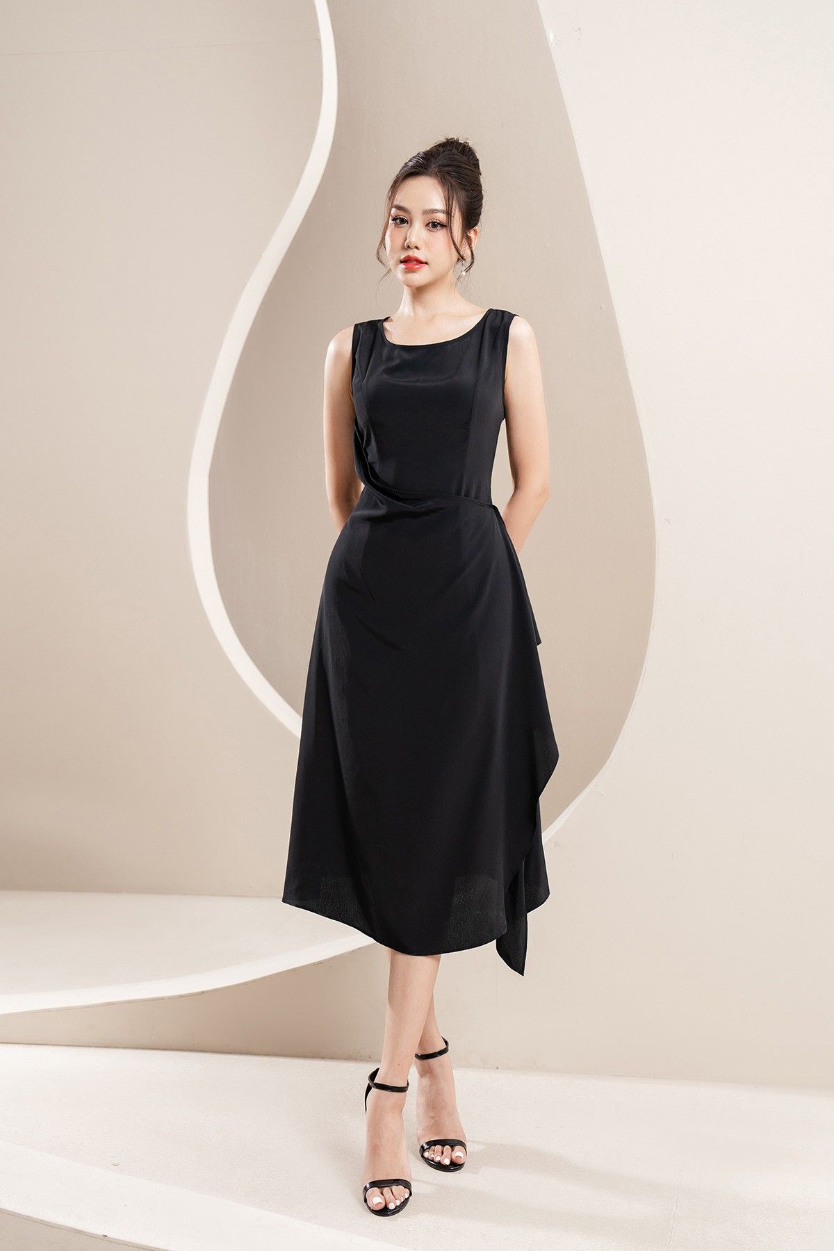 Đầm vạt phủ chéo - L63L23H015
