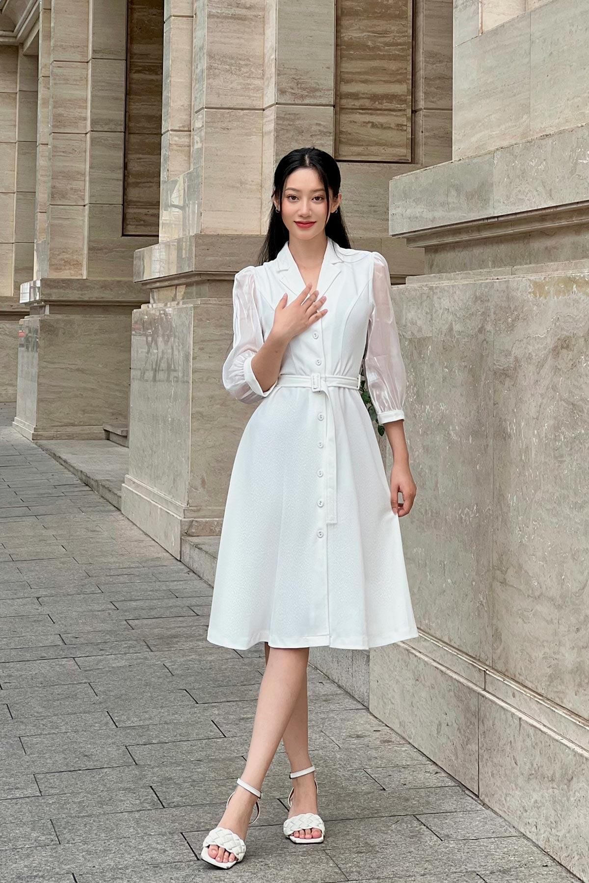 Đầm xòe cổ 2 ve - L63L23Q005